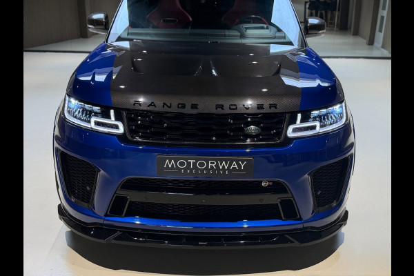 Land Rover Range Rover Sport 5.0 V8 SC SVR|pano|360|Merdian|HUD|Alcantara hemel|Carbon|Stoelverkoeling|Maxton|