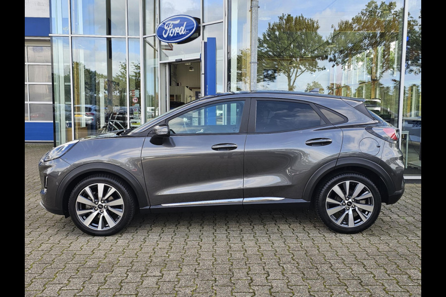 Ford Puma 1.0 EcoBoost Hybrid Titanium X Adaptive cruise control | Half leder | Full led | Achteruitrijcamera | Elektrisch bedienbare achterklep | Keyless entry | 18'' velgen etc.
