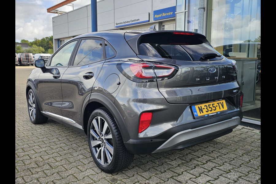 Ford Puma 1.0 EcoBoost Hybrid Titanium X Adaptive cruise control | Half leder | Full led | Achteruitrijcamera | Elektrisch bedienbare achterklep | Keyless entry | 18'' velgen etc.