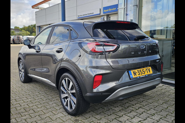 Ford Puma 1.0 EcoBoost Hybrid Titanium X Adaptive cruise control | Half leder | Full led | Achteruitrijcamera | Elektrisch bedienbare achterklep | Keyless entry | 18'' velgen etc.