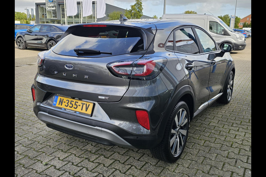 Ford Puma 1.0 EcoBoost Hybrid Titanium X Adaptive cruise control | Half leder | Full led | Achteruitrijcamera | Elektrisch bedienbare achterklep | Keyless entry | 18'' velgen etc.