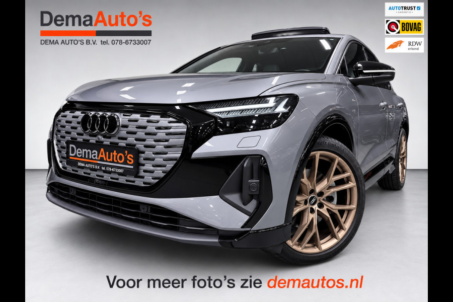 Audi Q4 Sportback e-tron 50 quattro 21" 3X S-LINE LEDER+ M-STOELEN/PANO/H-UP/SONOS/DAB/CARPLAY/ADAPT-CRUISE///