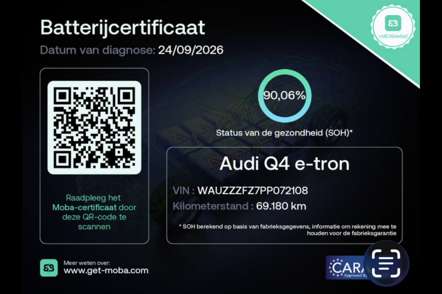 Audi Q4 Sportback e-tron 50 quattro 21" 3X S-LINE LEDER+ M-STOELEN/PANO/H-UP/SONOS/DAB/CARPLAY/ADAPT-CRUISE///