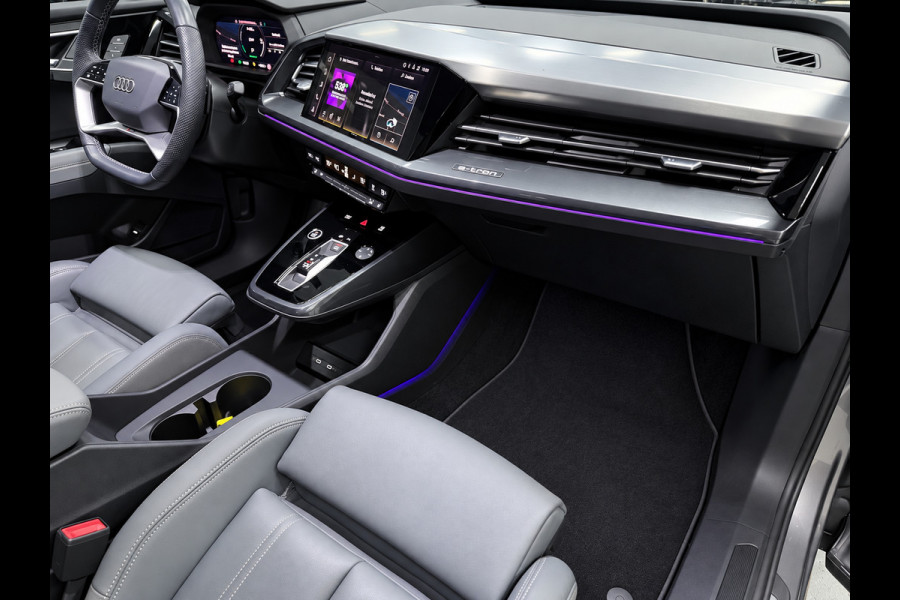 Audi Q4 Sportback e-tron 50 quattro 21" 3X S-LINE LEDER+ M-STOELEN/PANO/H-UP/SONOS/DAB/CARPLAY/ADAPT-CRUISE///