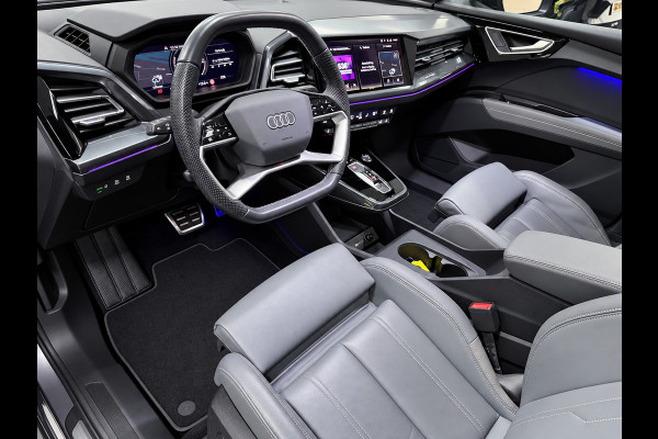 Audi Q4 Sportback e-tron 50 quattro 21" 3X S-LINE LEDER+ M-STOELEN/PANO/H-UP/SONOS/DAB/CARPLAY/ADAPT-CRUISE///