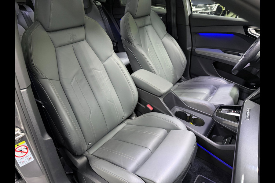 Audi Q4 Sportback e-tron 50 quattro 21" 3X S-LINE LEDER+ M-STOELEN/PANO/H-UP/SONOS/DAB/CARPLAY/ADAPT-CRUISE///