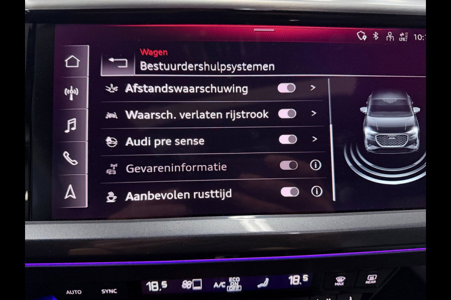 Audi Q4 Sportback e-tron 50 quattro 21" 3X S-LINE LEDER+ M-STOELEN/PANO/H-UP/SONOS/DAB/CARPLAY/ADAPT-CRUISE///