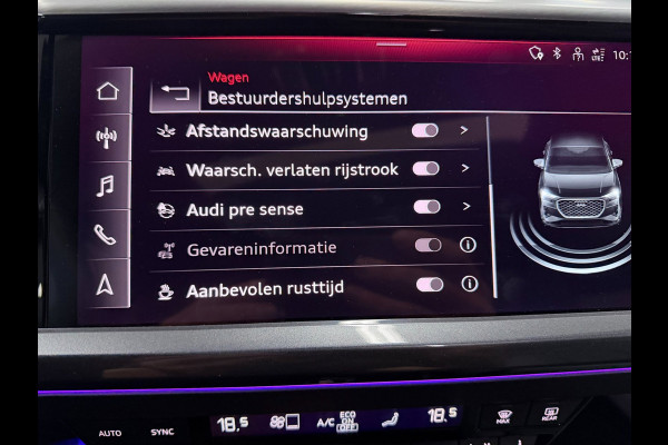 Audi Q4 Sportback e-tron 50 quattro 21" 3X S-LINE LEDER+ M-STOELEN/PANO/H-UP/SONOS/DAB/CARPLAY/ADAPT-CRUISE///
