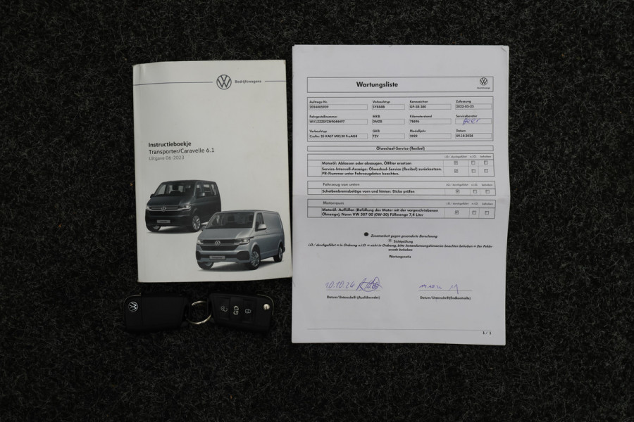 Volkswagen Transporter 2.0 TDI DSG L2H1 Leer, 3-Zits, Camera, Cruise, Airco, Apple Carplay, SideSteps, Elektrisch Pakket, 18''