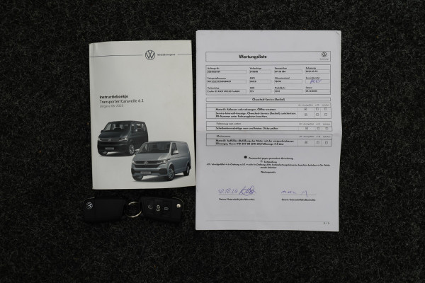 Volkswagen Transporter 2.0 TDI DSG L2H1 Leer, 3-Zits, Camera, Cruise, Airco, Apple Carplay, SideSteps, Elektrisch Pakket, 18''