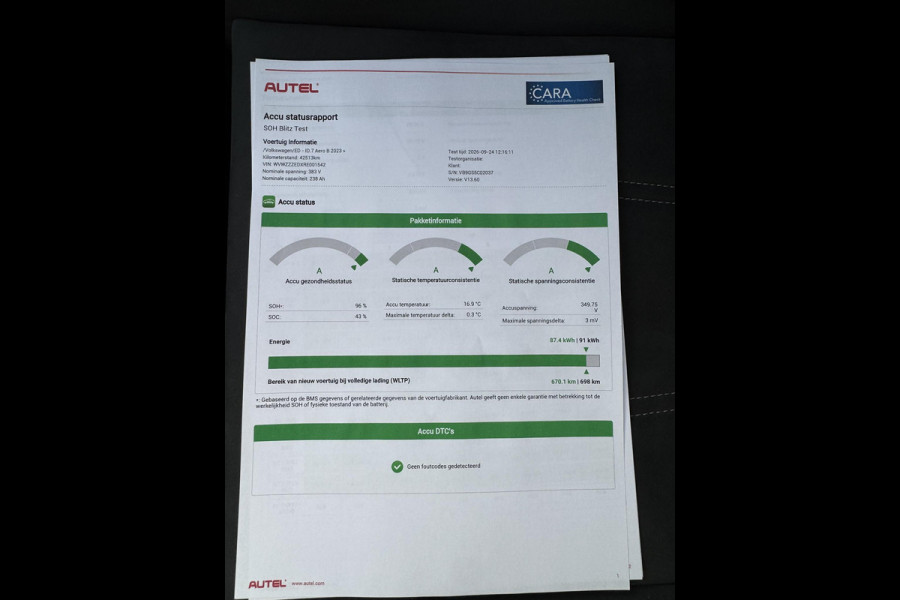 Volkswagen ID7 77 kWh Pro SOH 96%| 360 CAMERA | ELEKTRISCHE ACHTERKLEP| DODE HOEK SENSOR | ELEKTRISCHE TREKHAAK | STOEL + STUURVERWARMING + MASSAGE | KEY LESS | RIJKLAAPRIJS INCL. 12 MND BOVAG GARANTIE|