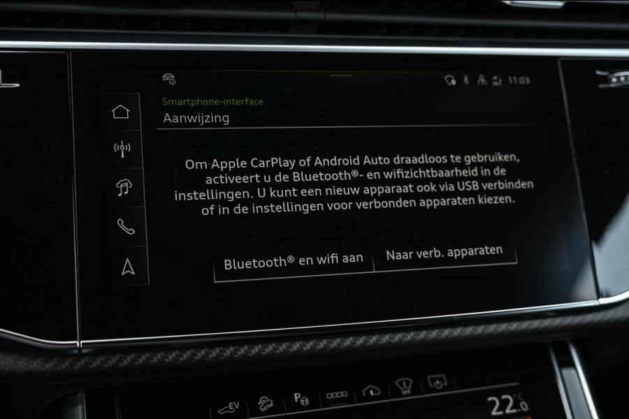 Audi Q8 E-Hybrid Quattro 360KW Competition Plus | Panoramadak | 5 Jr Garantie | Alcantara Hemelbekleding | Carbon Inleg | Stoelmassage + Ventilatie | Achterasbesturing | 360 Camera | B&O Sound | HUD | OLED | Soft Close | Ambiance Interieur |