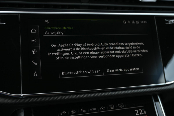 Audi Q8 E-Hybrid Quattro 360KW Competition Plus | Panoramadak | 5 Jr Garantie | Alcantara Hemelbekleding | Carbon Inleg | Stoelmassage + Ventilatie | Achterasbesturing | 360 Camera | B&O Sound | HUD | OLED | Soft Close | Ambiance Interieur |