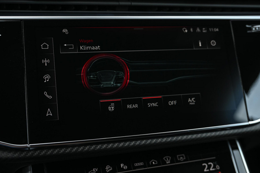 Audi Q8 E-Hybrid Quattro 360KW Competition Plus | Panoramadak | 5 Jr Garantie | Alcantara Hemelbekleding | Carbon Inleg | Stoelmassage + Ventilatie | Achterasbesturing | 360 Camera | B&O Sound | HUD | OLED | Soft Close | Ambiance Interieur |