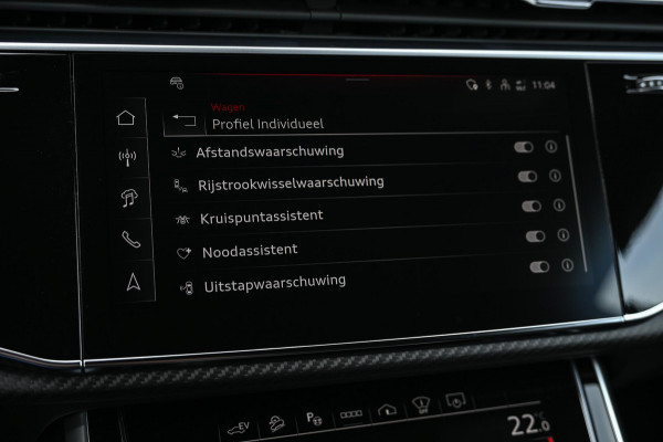 Audi Q8 E-Hybrid Quattro 360KW Competition Plus | Panoramadak | 5 Jr Garantie | Alcantara Hemelbekleding | Carbon Inleg | Stoelmassage + Ventilatie | Achterasbesturing | 360 Camera | B&O Sound | HUD | OLED | Soft Close | Ambiance Interieur |