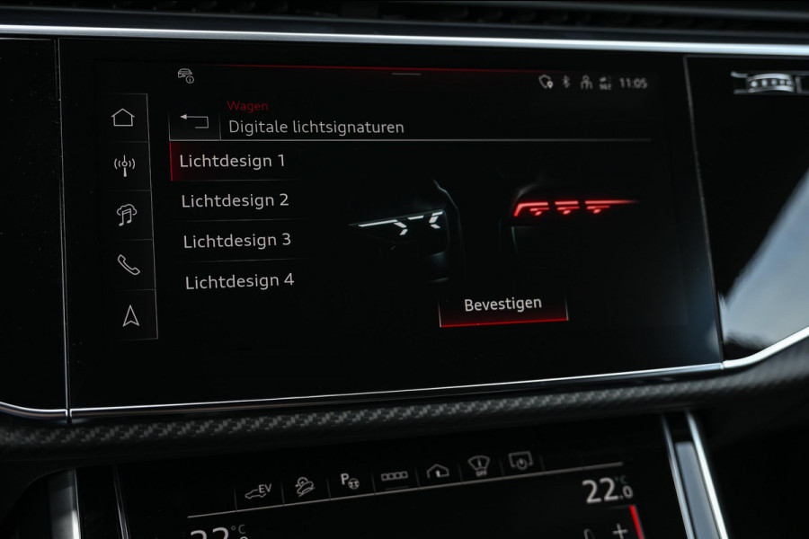Audi Q8 E-Hybrid Quattro 360KW Competition Plus | Panoramadak | 5 Jr Garantie | Alcantara Hemelbekleding | Carbon Inleg | Stoelmassage + Ventilatie | Achterasbesturing | 360 Camera | B&O Sound | HUD | OLED | Soft Close | Ambiance Interieur |
