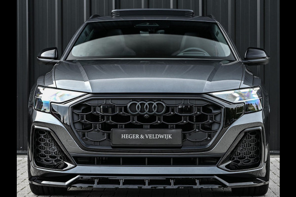 Audi Q8 E-Hybrid Quattro 360KW Competition Plus | Panoramadak | 5 Jr Garantie | Alcantara Hemelbekleding | Carbon Inleg | Stoelmassage + Ventilatie | Achterasbesturing | 360 Camera | B&O Sound | HUD | OLED | Soft Close | Ambiance Interieur |
