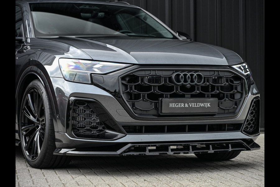 Audi Q8 E-Hybrid Quattro 360KW Competition Plus | Panoramadak | 5 Jr Garantie | Alcantara Hemelbekleding | Carbon Inleg | Stoelmassage + Ventilatie | Achterasbesturing | 360 Camera | B&O Sound | HUD | OLED | Soft Close | Ambiance Interieur |