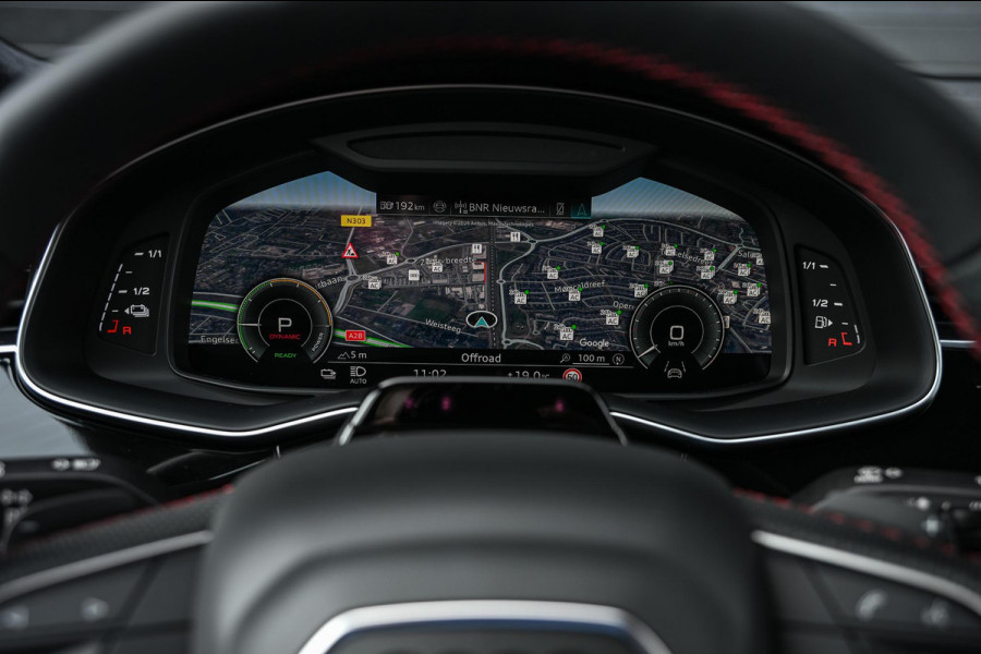 Audi Q8 E-Hybrid Quattro 360KW Competition Plus | Panoramadak | 5 Jr Garantie | Alcantara Hemelbekleding | Carbon Inleg | Stoelmassage + Ventilatie | Achterasbesturing | 360 Camera | B&O Sound | HUD | OLED | Soft Close | Ambiance Interieur |