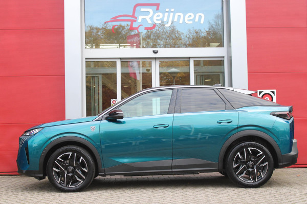 Peugeot 3008 1.2 Hybrid 145PK GT | ELEKTRISCH BEDIENBARE ACHTERKLEP | NAVIGATIE | DRAADLOZE APPLE CARPLAY/ANDROID AUTO | SFEER VERLICHTING | ACHTERUITRIJ CAMERA | PARKEERSENSOREN VOOR EN ACHTER | FULL LED KOPLAMPEN | KEYLESS ENTRY/START | ADAPTIVE CRUISE CONTROL | STOEL/STUUR VERWARMING | LICHTMETALEN VELGEN 19" | DAB+ RADIO |