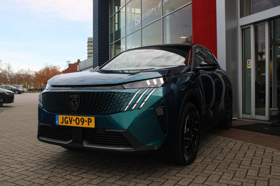 Peugeot 3008 1.2 Hybrid 145PK GT | ELEKTRISCH BEDIENBARE ACHTERKLEP | NAVIGATIE | DRAADLOZE APPLE CARPLAY/ANDROID AUTO | SFEER VERLICHTING | ACHTERUITRIJ CAMERA | PARKEERSENSOREN VOOR EN ACHTER | FULL LED KOPLAMPEN | KEYLESS ENTRY/START | ADAPTIVE CRUISE CONTROL | STOEL/STUUR VERWARMING | LICHTMETALEN VELGEN 19" | DAB+ RADIO |