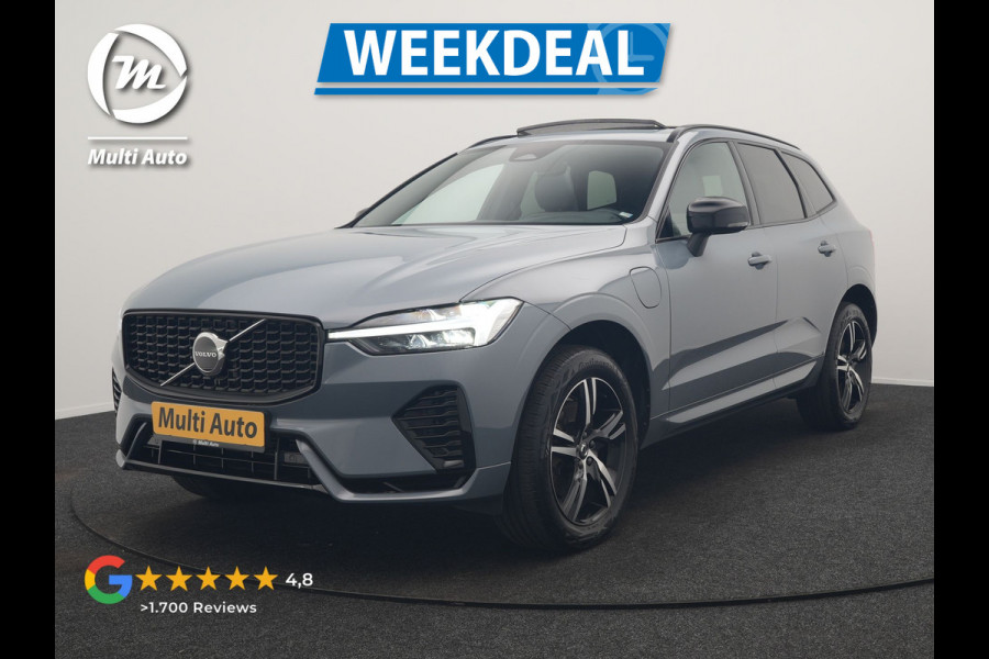 Volvo XC60 T6 AWD R-Design LONG RANGE PHEV 350pk Dealer O.H. | Panodak | Camera | Sportstoelen Memory & Verwarmd | Stuur Verwarmd | Google Assistent | Keyless | Cruise Control | Apple Carplay | DAB | Plug In Hybrid |