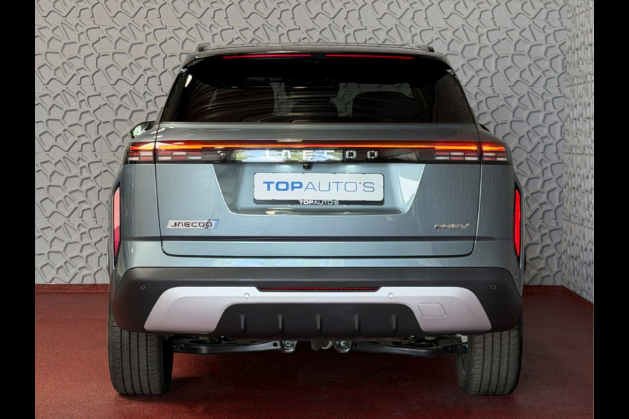 Jaecoo 7 1.5 GDI SHS-P 347PK EXCLUSIVE PANO 19''LMV 360CAM HEADUP STUUR/STOEL/VERW/VENTILATIE ELEK.STOELEN ELEK.KLEP Olive/Zwart / Zwart Dak / Zwarte spiegels