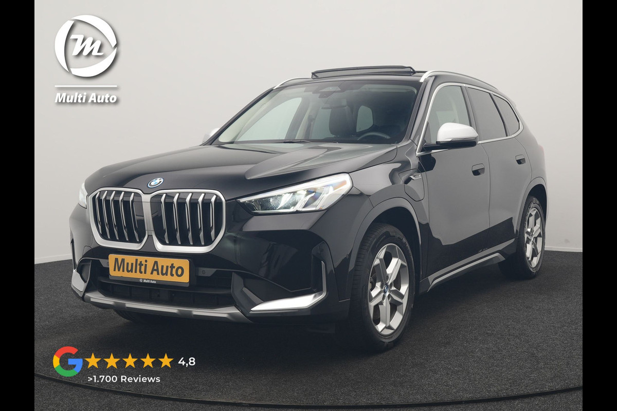 BMW X1 xDrive30e X Line PHEV 326pk Dealer O.H. | Trekhaak Af Fabriek | Panodak | Camera | Harman / Kardon | Lederen Voorstoelen Memory & Verwarmd | Sfeerverlichting | Apple Carplay | Navigatie | DAB | Cruise Control | Plug In Hybrid |