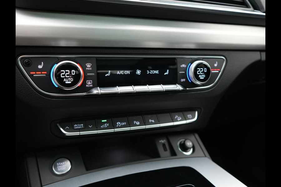 Audi Q5 50 TFSI e 2x S Line PHEV 300pk Dealer O.H. | Panodak | 360 Camera | Head Up | Lederen Sportstoelen Verwarmd | Keyless | Apple Carplay | Cruise Control | Virtual Cockpit | Navigatie | DAB | 19"L.M | Plug In Hybrid |