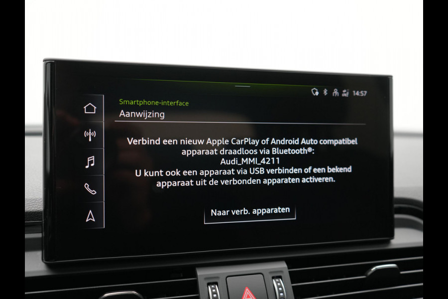 Audi Q5 50 TFSI e 2x S Line PHEV 300pk Dealer O.H. | Panodak | 360 Camera | Head Up | Lederen Sportstoelen Verwarmd | Keyless | Apple Carplay | Cruise Control | Virtual Cockpit | Navigatie | DAB | 19"L.M | Plug In Hybrid |