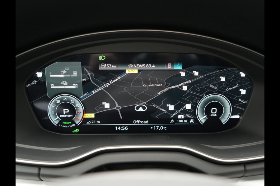 Audi Q5 50 TFSI e 2x S Line PHEV 300pk Dealer O.H. | Panodak | 360 Camera | Head Up | Lederen Sportstoelen Verwarmd | Keyless | Apple Carplay | Cruise Control | Virtual Cockpit | Navigatie | DAB | 19"L.M | Plug In Hybrid |