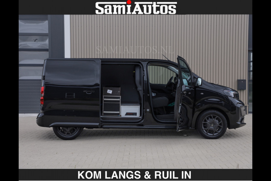 Opel Vivaro BLACK OPS | GEHEEL COMPLEET | €27950,- excl HOUTEN VLOER EN WANDEN 3 PERSSONS | 2 DELIG ACHTER DEUREN | LADE SCHUIF BAK | 2.0D 1 FULL LED | SCHUIF DEUR | GEHEEL ZWART | MOOIE STOERE BUS |