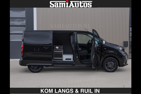 Opel Vivaro BLACK OPS | GEHEEL COMPLEET | €27950,- excl HOUTEN VLOER EN WANDEN 3 PERSSONS | 2 DELIG ACHTER DEUREN | LADE SCHUIF BAK | 2.0D 1 FULL LED | SCHUIF DEUR | GEHEEL ZWART | MOOIE STOERE BUS |