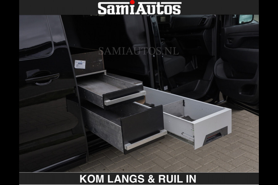 Opel Vivaro BLACK OPS | GEHEEL COMPLEET | €27950,- excl HOUTEN VLOER EN WANDEN 3 PERSSONS | 2 DELIG ACHTER DEUREN | LADE SCHUIF BAK | 2.0D 1 FULL LED | SCHUIF DEUR | GEHEEL ZWART | MOOIE STOERE BUS |