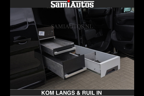 Opel Vivaro BLACK OPS | GEHEEL COMPLEET | €27950,- excl HOUTEN VLOER EN WANDEN 3 PERSSONS | 2 DELIG ACHTER DEUREN | LADE SCHUIF BAK | 2.0D 1 FULL LED | SCHUIF DEUR | GEHEEL ZWART | MOOIE STOERE BUS |