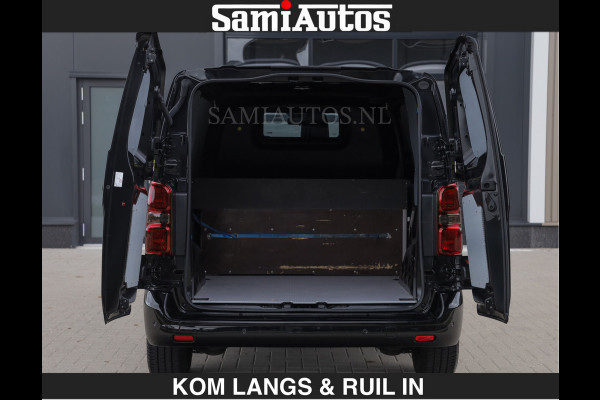 Opel Vivaro BLACK OPS | GEHEEL COMPLEET | €27950,- excl HOUTEN VLOER EN WANDEN 3 PERSSONS | 2 DELIG ACHTER DEUREN | LADE SCHUIF BAK | 2.0D 1 FULL LED | SCHUIF DEUR | GEHEEL ZWART | MOOIE STOERE BUS |