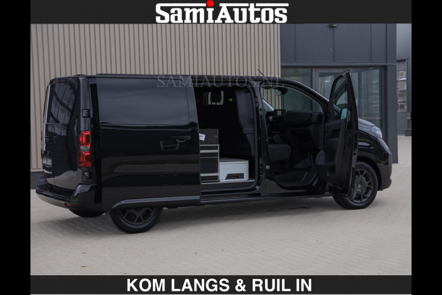 Opel Vivaro BLACK OPS | GEHEEL COMPLEET | €27950,- excl HOUTEN VLOER EN WANDEN 3 PERSSONS | 2 DELIG ACHTER DEUREN | LADE SCHUIF BAK | 2.0D 1 FULL LED | SCHUIF DEUR | GEHEEL ZWART | MOOIE STOERE BUS |