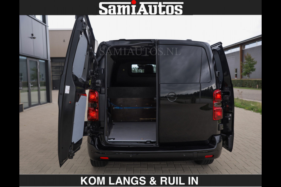 Opel Vivaro BLACK OPS | GEHEEL COMPLEET | €27950,- excl HOUTEN VLOER EN WANDEN 3 PERSSONS | 2 DELIG ACHTER DEUREN | LADE SCHUIF BAK | 2.0D 1 FULL LED | SCHUIF DEUR | GEHEEL ZWART | MOOIE STOERE BUS |