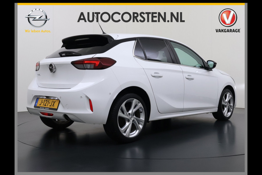 Opel Corsa 5Drs 101PK Camera Stoel+Stuurverwarming Navi Apple Carplay Android Auto Elegance Regen-Lichtsensor Keyless entry/start Privacy Glas Lmv Led Bluetooth Lane Assist Isofix 1e Eigenaar Dealeronderhouden Origineel Nederlandse Auto