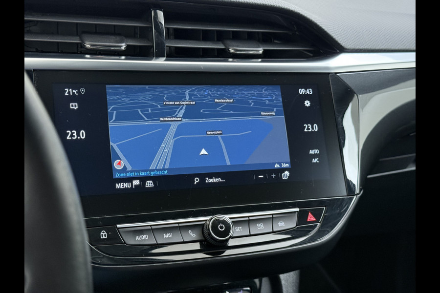Opel Corsa 5Drs 101PK Camera Stoel+Stuurverwarming Navi Apple Carplay Android Auto Elegance Regen-Lichtsensor Keyless entry/start Privacy Glas Lmv Led Bluetooth Lane Assist Isofix 1e Eigenaar Dealeronderhouden Origineel Nederlandse Auto