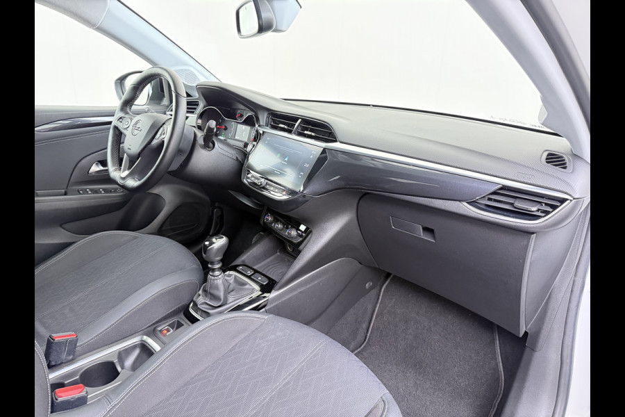 Opel Corsa 5Drs 101PK Camera Stoel+Stuurverwarming Navi Apple Carplay Android Auto Elegance Regen-Lichtsensor Keyless entry/start Privacy Glas Lmv Led Bluetooth Lane Assist Isofix 1e Eigenaar Dealeronderhouden Origineel Nederlandse Auto