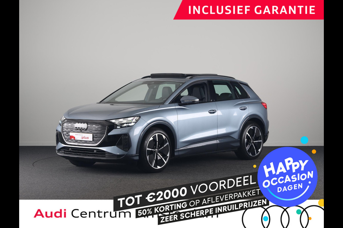 Audi Q4 e-tron 40 Launch edition Advanced Plus 77 kWh 204pk | Panoramadak | Trekhaak | Lederen bekleding | Apple Carplay/Android Auto | Cruise control adaptief | Warmtepomp |