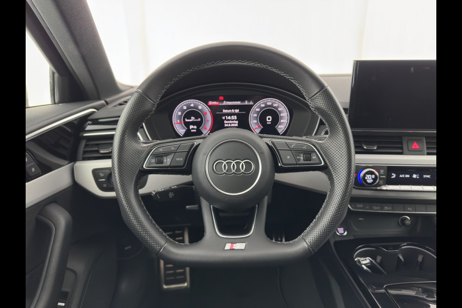 Audi A4 Avant 40 TFSI S edition (INCL.BTW) Aut. *LEATHER-MICROFIBRE | FULL-LED | HEATED-SPORTSEATS | KEYLESS | DIGI-COCKPIT | AMBIENT-LIGHT | NAVI-FULLMAP | PRIVACY-GLASS | SHIFT-PADDLES | ECC | PDC | CRUISE | 18''ALU*
