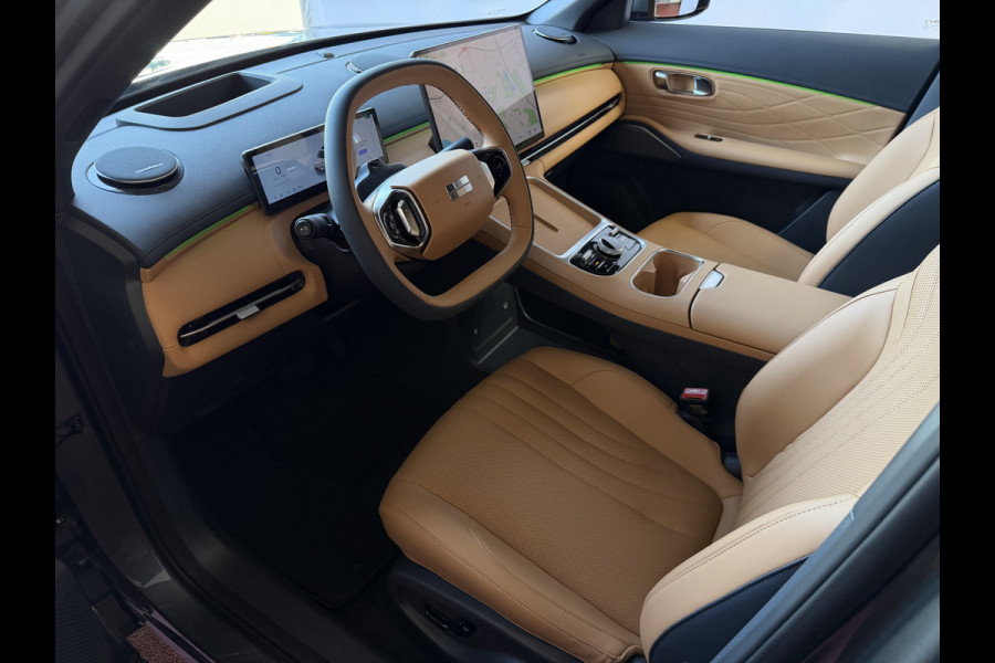 GEELY Starray EM-i MAX+ PHEV LONG RANGE BRUIN LEER NIEUWE AUTO 09/2026 | 29,8 kWh ACCU | 136 KM WLTP | PANORAMADAK | STOELVERWARMING/KOELING | LEER Geely Wijchen
