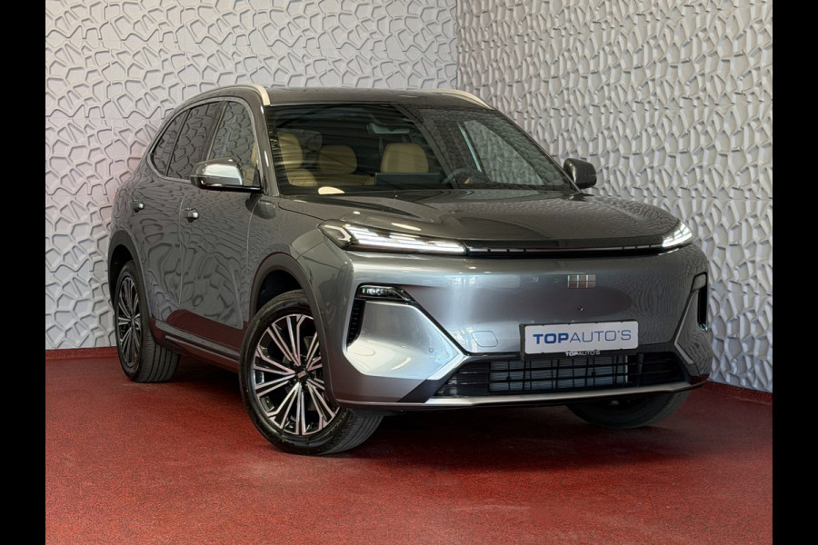 GEELY Starray EM-i MAX+ PHEV LONG RANGE BRUIN LEER NIEUWE AUTO 09/2026 | 29,8 kWh ACCU | 136 KM WLTP | PANORAMADAK | STOELVERWARMING/KOELING | LEER Geely Wijchen