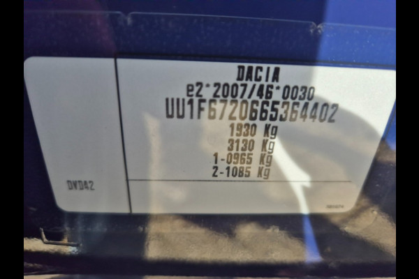 Dacia Dokker Van dCi 90 Stop en Start Solid NEDC PDC Trekhaak Navi Euro 6