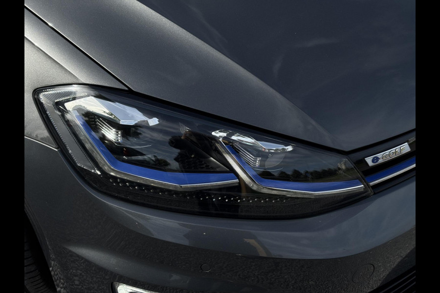 Volkswagen e-Golf e-Golf ✓SOH 90.2%✓1e Eigenaar✓Dealer Onderhouden✓Camera✓Carplay✓Navi✓Virtual Cockpit✓LED✓Pdc V+A✓Keyless✓Lm velgen✓Bj 12-2018✓N.A.P✓Apk tot 01-2027