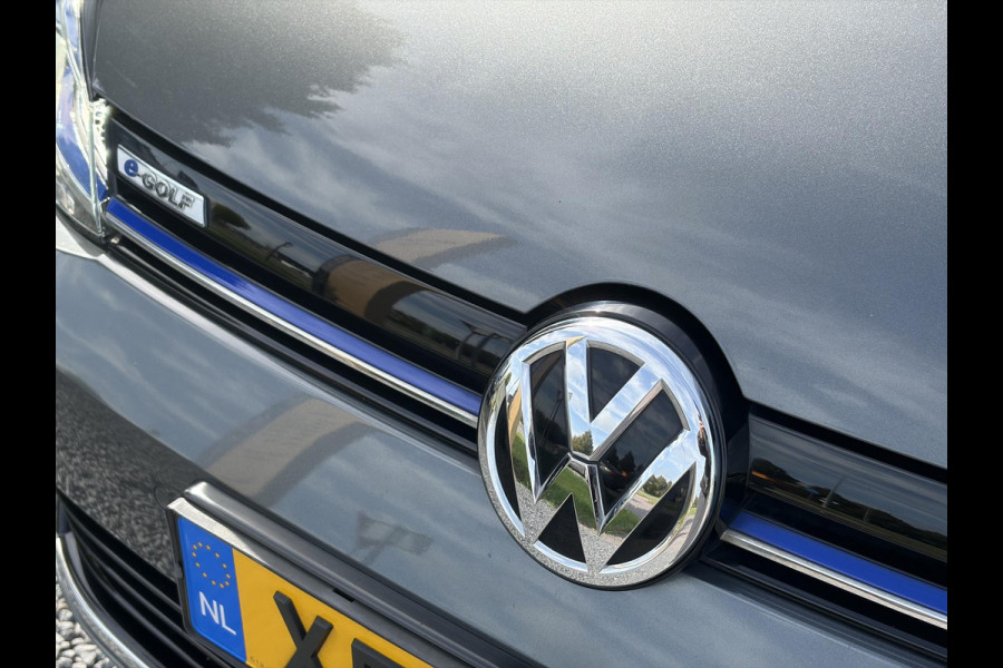 Volkswagen e-Golf e-Golf ✓SOH 90.2%✓1e Eigenaar✓Dealer Onderhouden✓Camera✓Carplay✓Navi✓Virtual Cockpit✓LED✓Pdc V+A✓Keyless✓Lm velgen✓Bj 12-2018✓N.A.P✓Apk tot 01-2027
