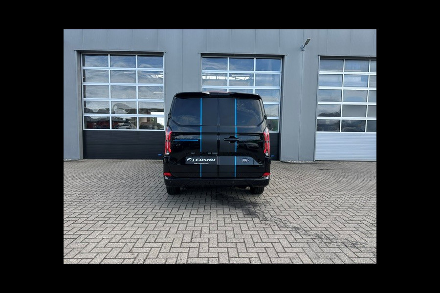 Ford E-Transit Cust. 340 L2H1 Custom Sport 4WD 71 kWh > 285pk/Agate Black/17 inch velgen/Camera