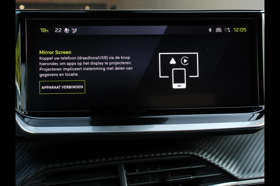 Peugeot 208 1.2 Hybrid 100PK Automaat Allure Navigatie Apple Carplay/Android Auto Airco Camera Parkeer sensoren Cruise Control Led Lichtmetalen Velgen